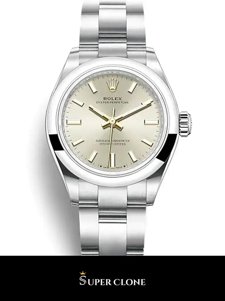 Rolex Oyster Perpetual 276200 miyota replica 28mm — dial close-up