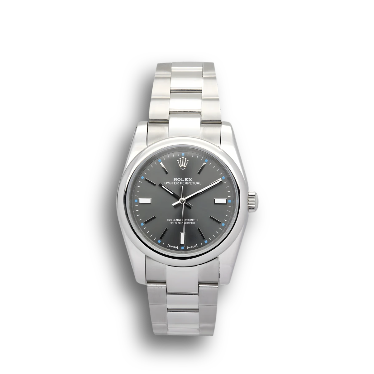 Oyster Perpetual 177200 1:1 replica black dial — front view