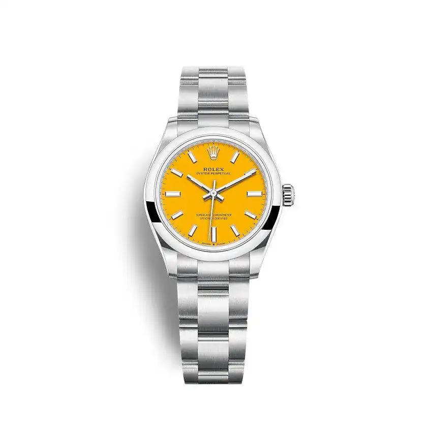 Oyster Perpetual 277200 1:1 replica yellow dial — front view