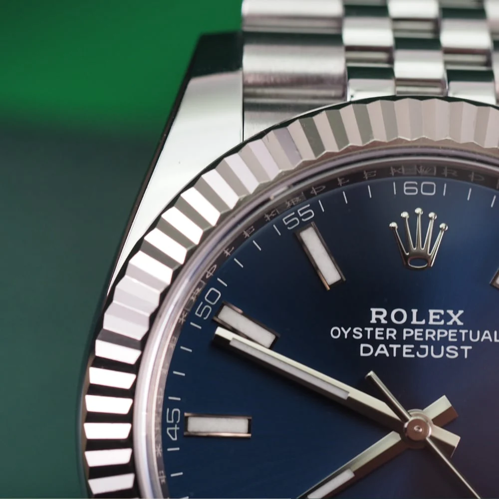 Rolex Datejust 126334 super clone replica 41mm — dial close-up