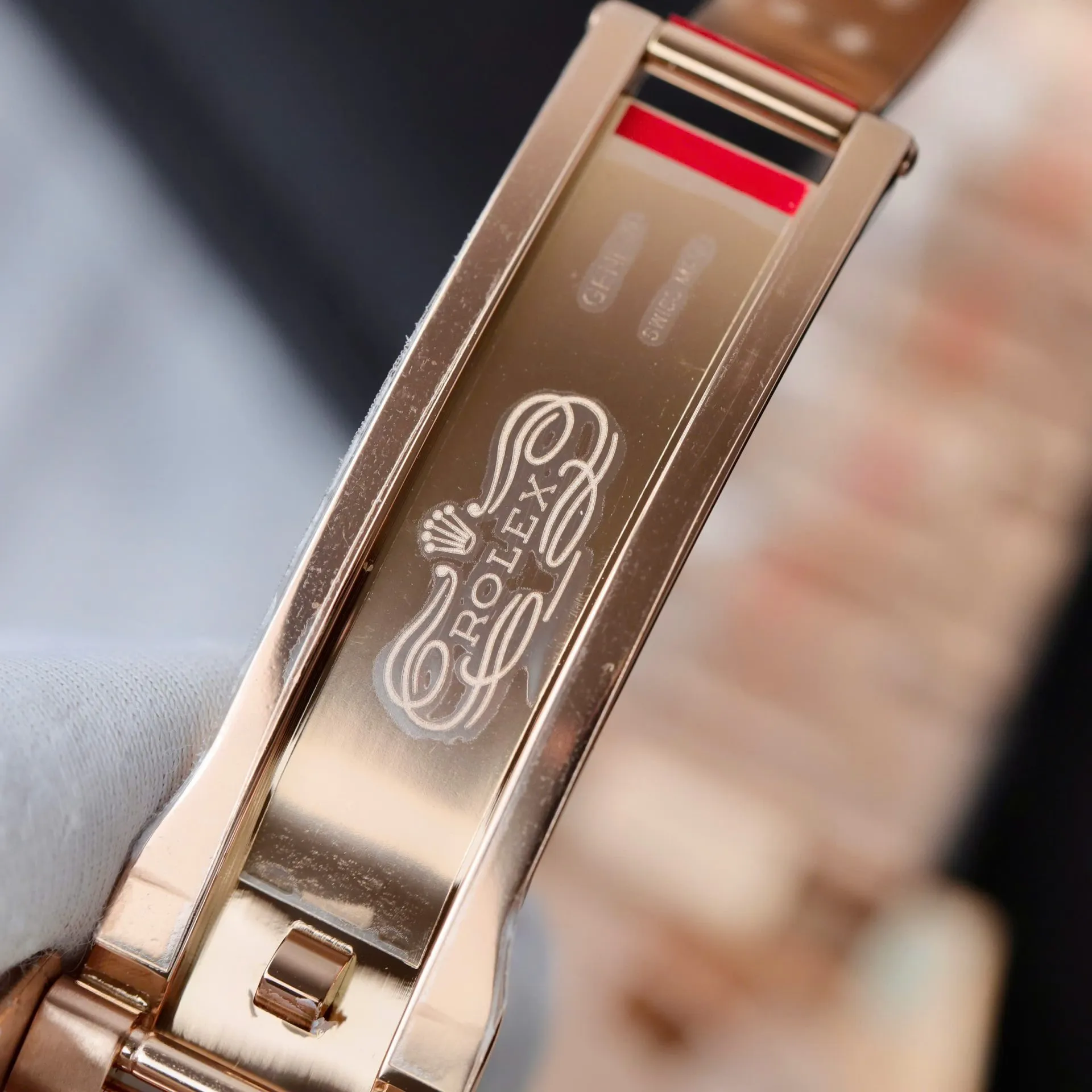 Rolex GMT-Master 126715CHNR 1:1 replica — dial close-up