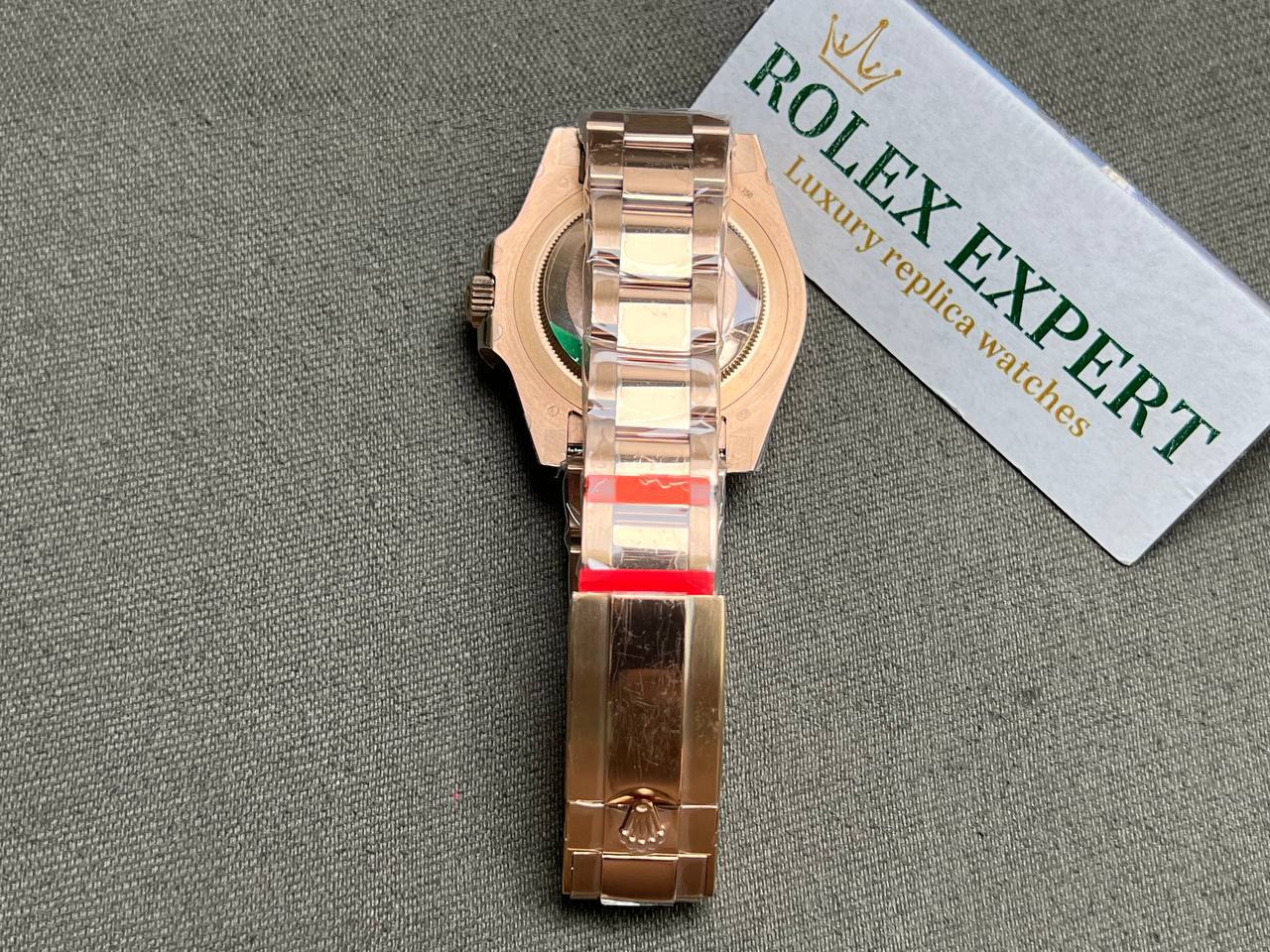 Rolex GMT-Master 126715CHNR super clone replica 40mm — caseback detail