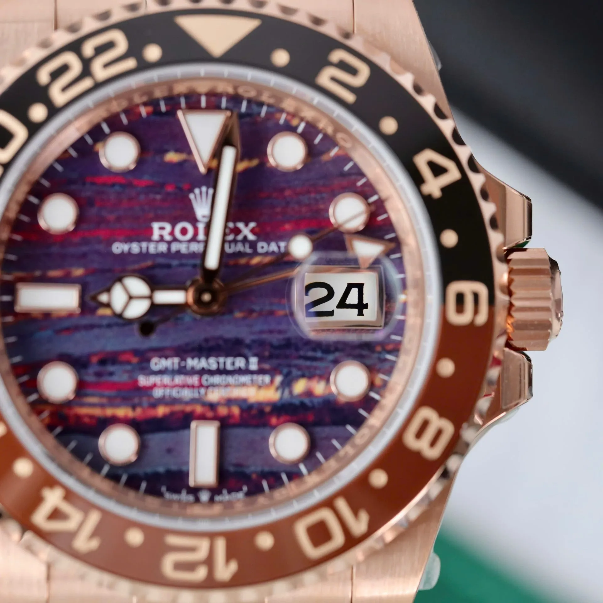 Rolex GMT-Master 126715CHNR clone — bracelet detail