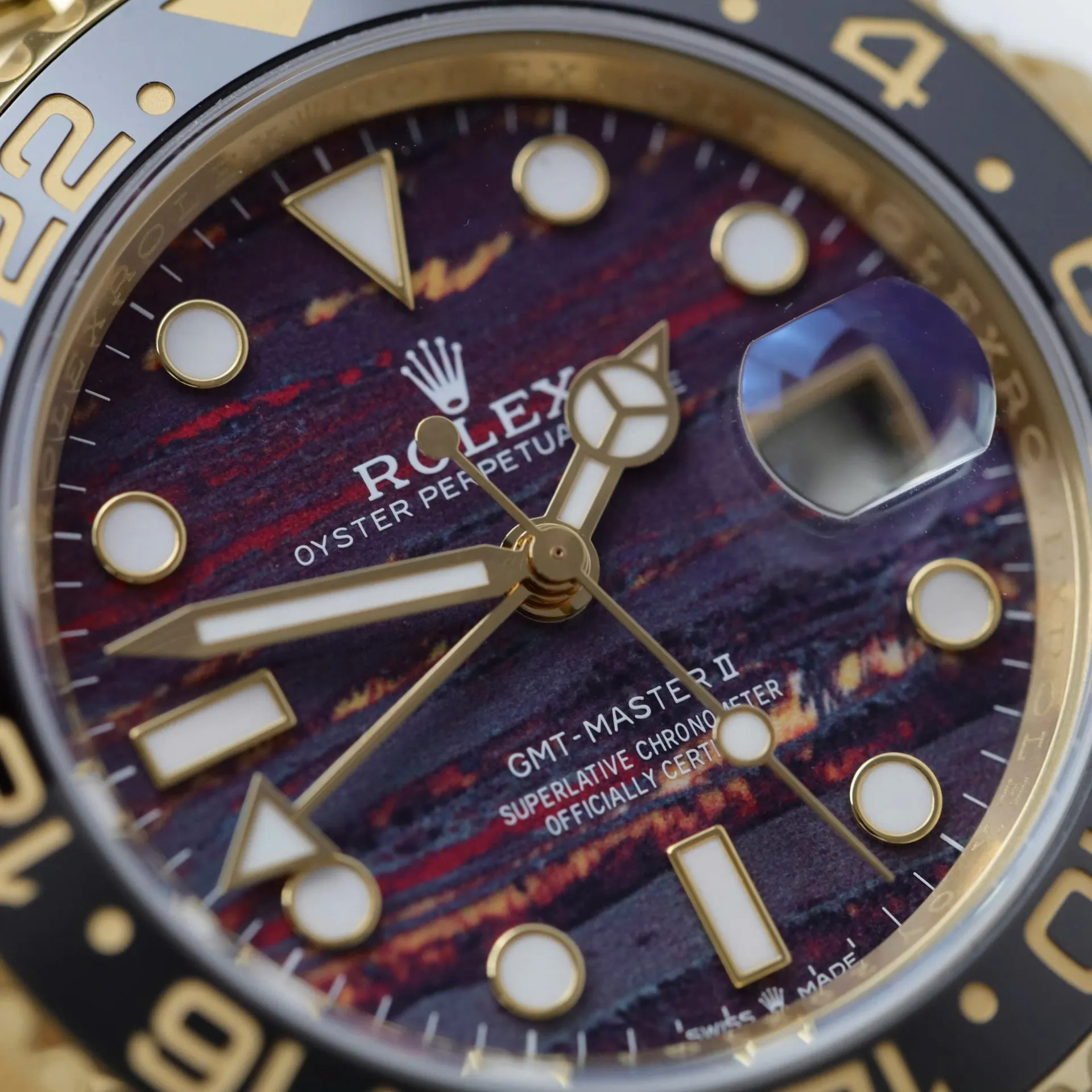 Rolex GMT-Master 126718GRNR copy 40mm — crown and case detail