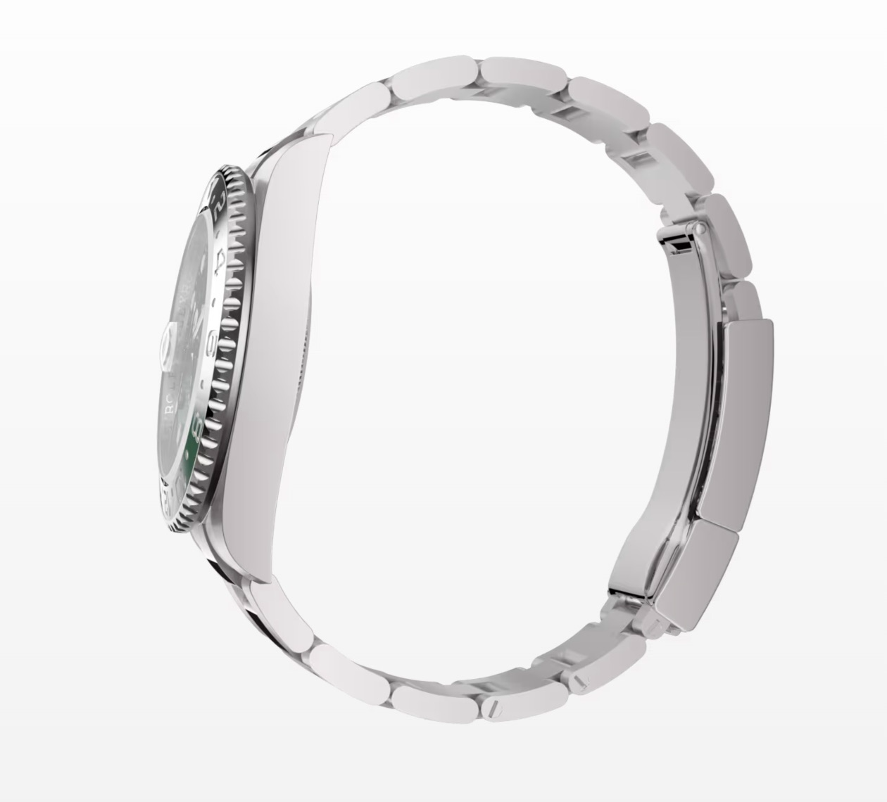 GMT-Master 126729VTNR 1:1 replica green ceramic dial — caseback detail