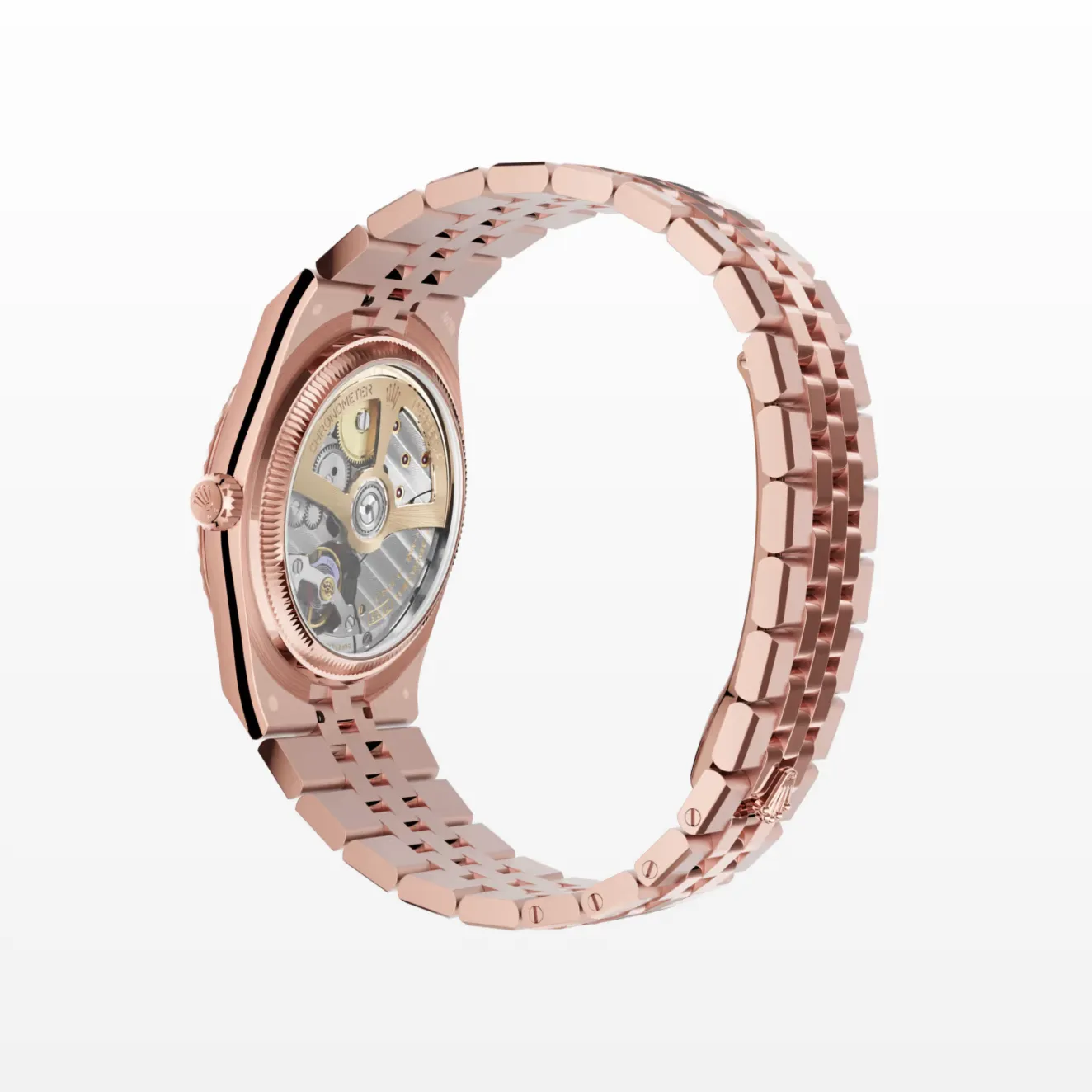 Land-Dweller 127235 clone intense white dial — caseback detail