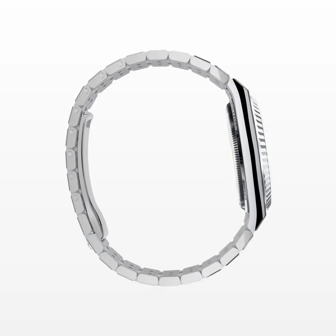 Land-Dweller 127236 replica ice blue dial — bezel macro