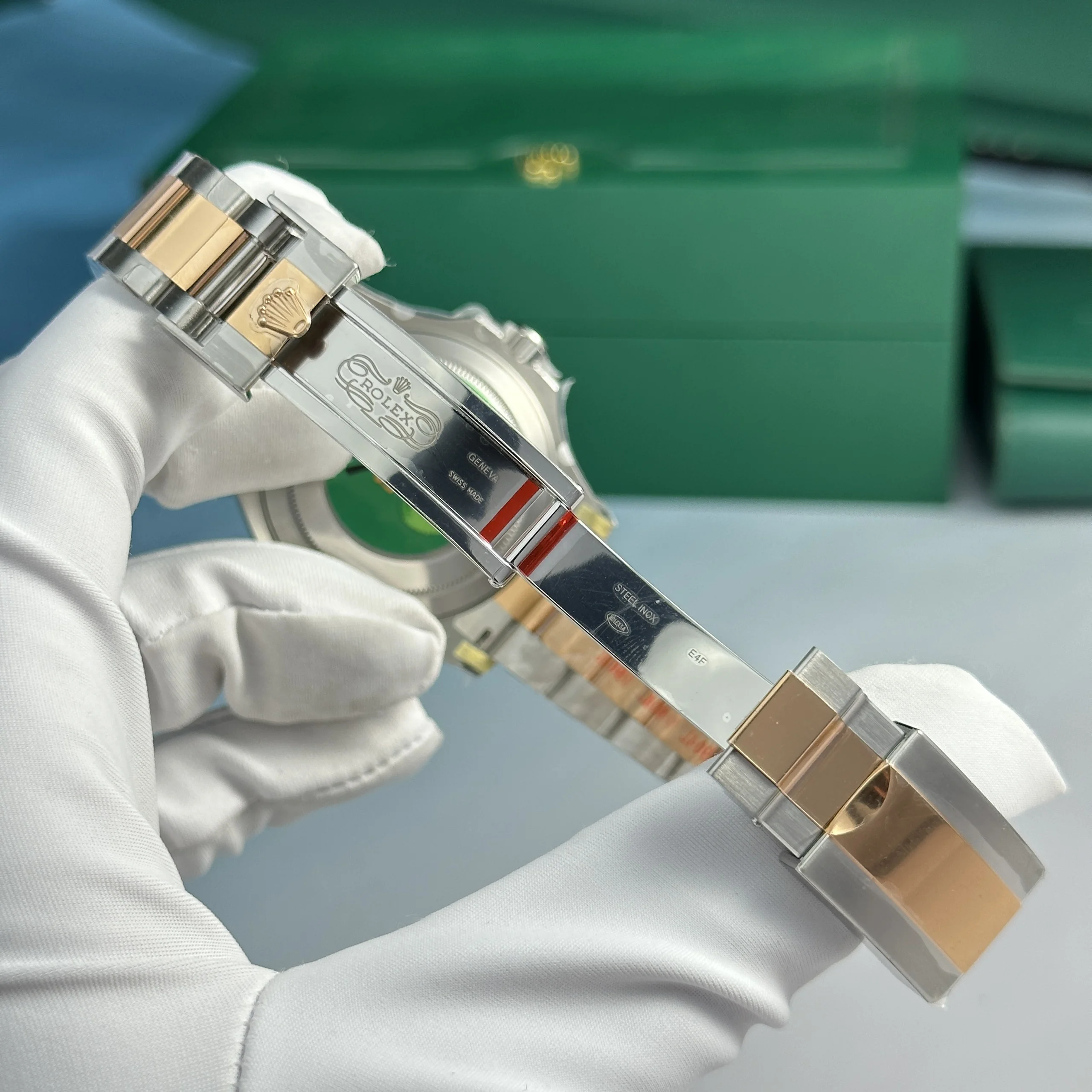 Yacht-Master 126621 replica chocolate dial — angled view