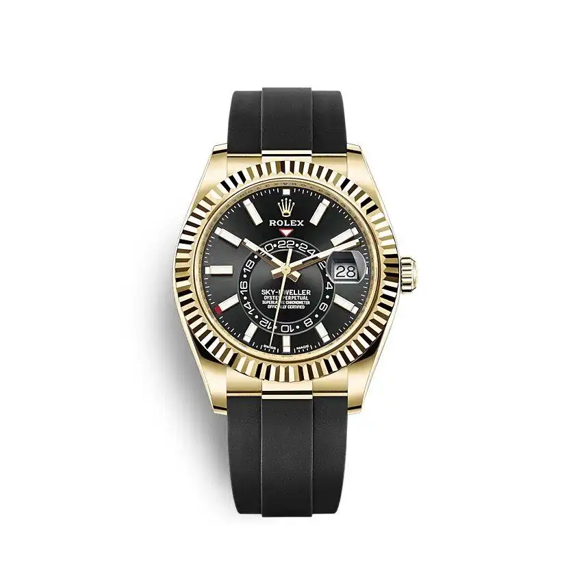 Rolex Sky-Dweller 326238 clone black dial — front view