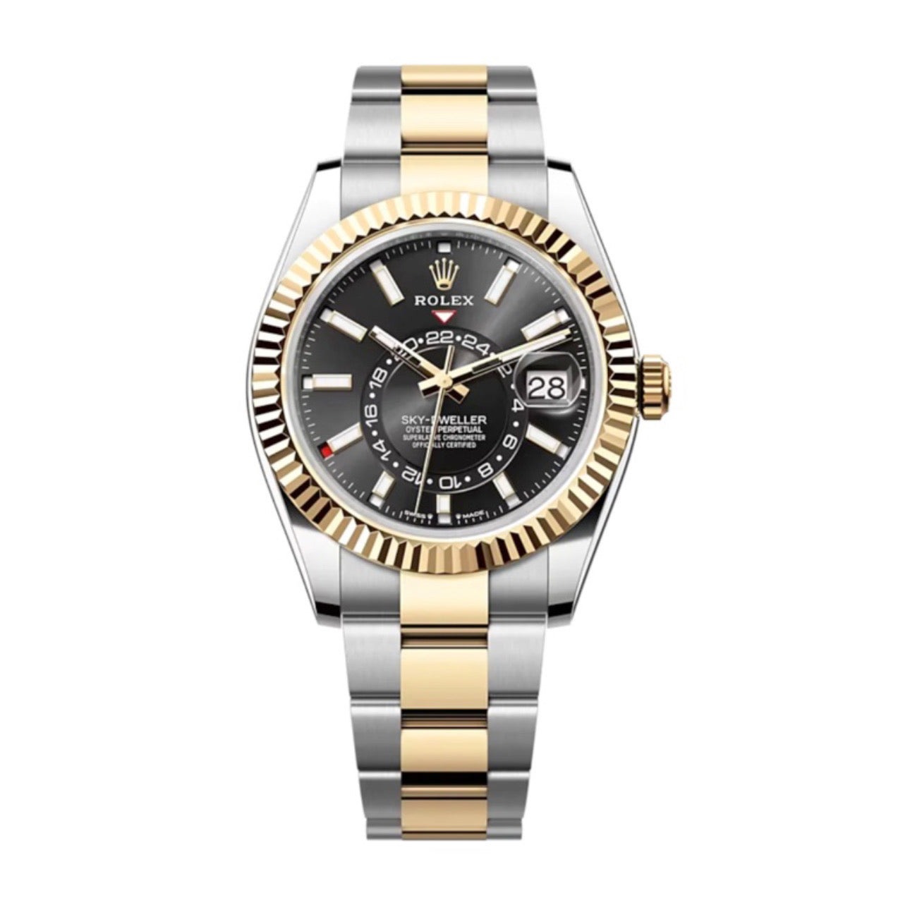 Rolex Sky-Dweller 336933 replica bright black dial — front view