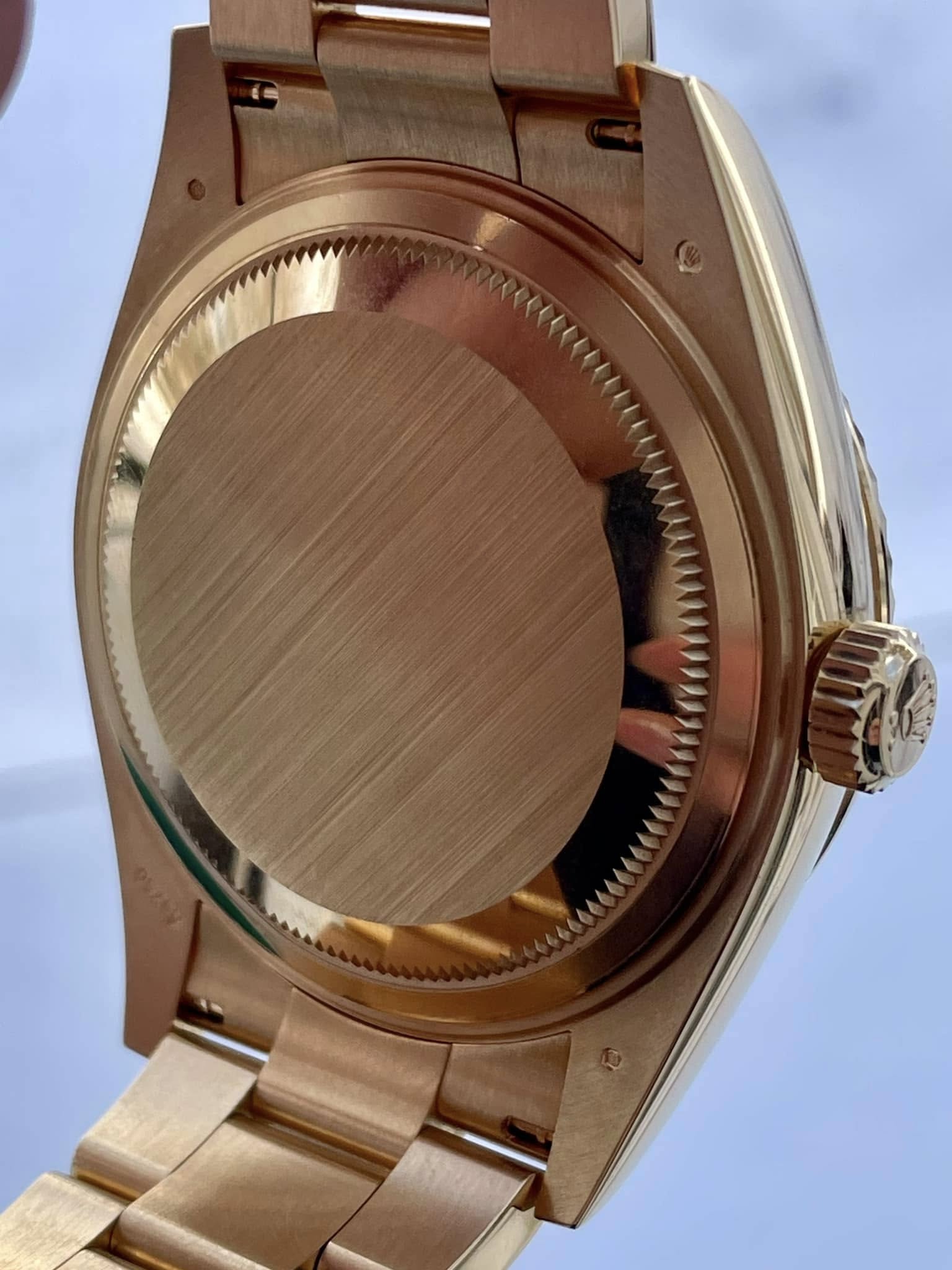 Rolex Sky-Dweller 336938 super clone replica 42mm — crown and case detail