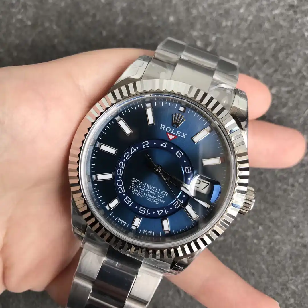 Rolex Sky-Dweller 326238 clone — side profile