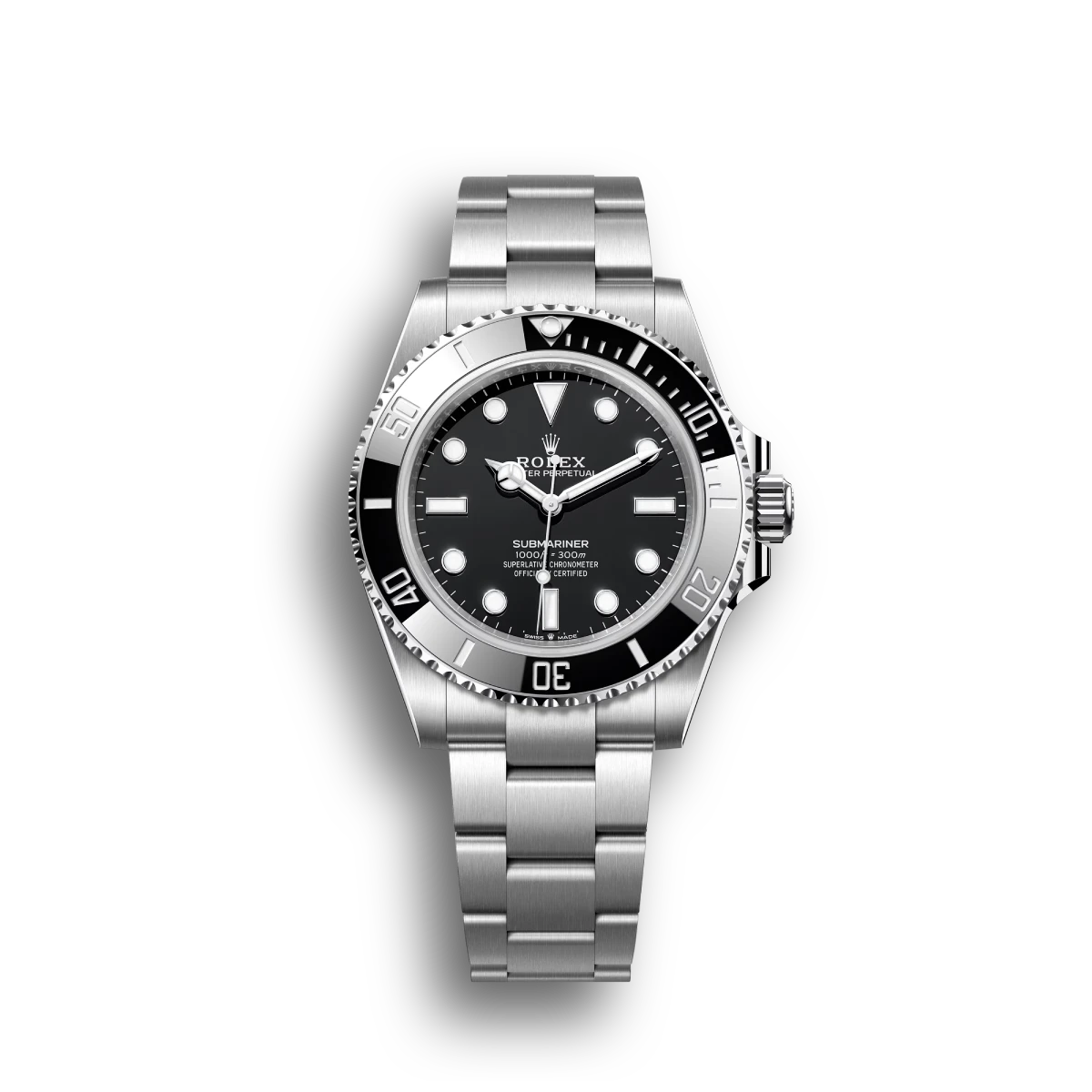 Rolex Submariner 114060 replica black dial — front view
