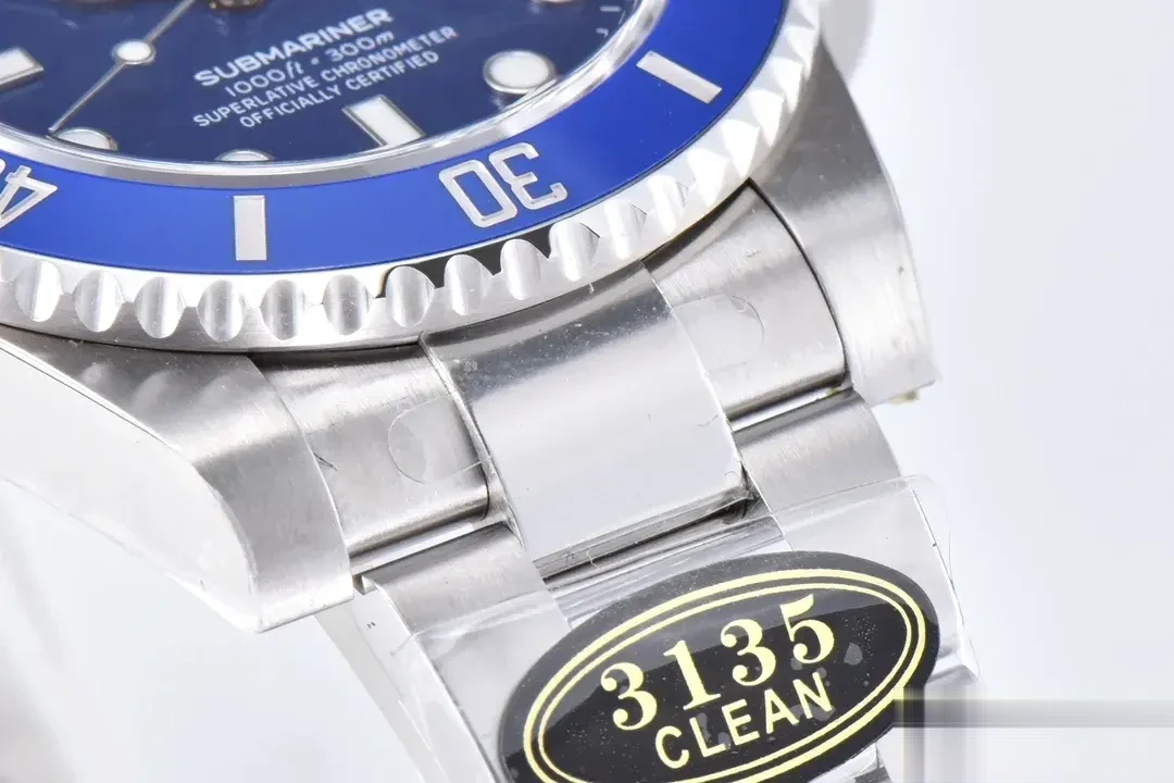 Submariner 116619LB japanese automatic replica blue dial — caseback detail