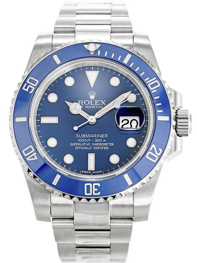 Rolex Submariner 116619LB 40mm Blue Dial Smurf White Gold