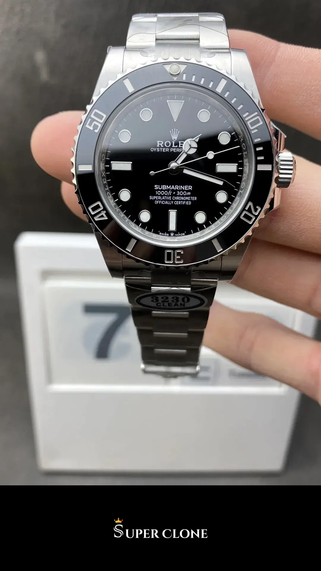 Submariner 124060 rolex replica — wrist shot
