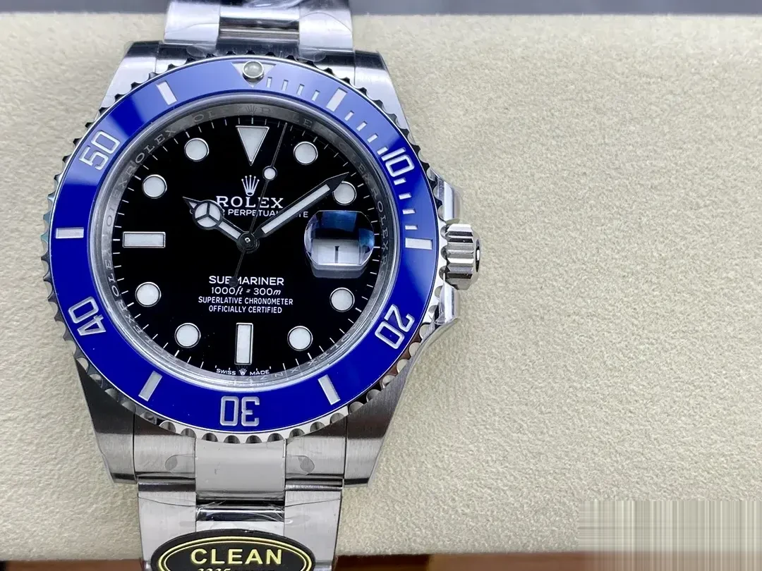 Rolex Submariner 126619LB Cookie Monster replica 41mm — dial close-up