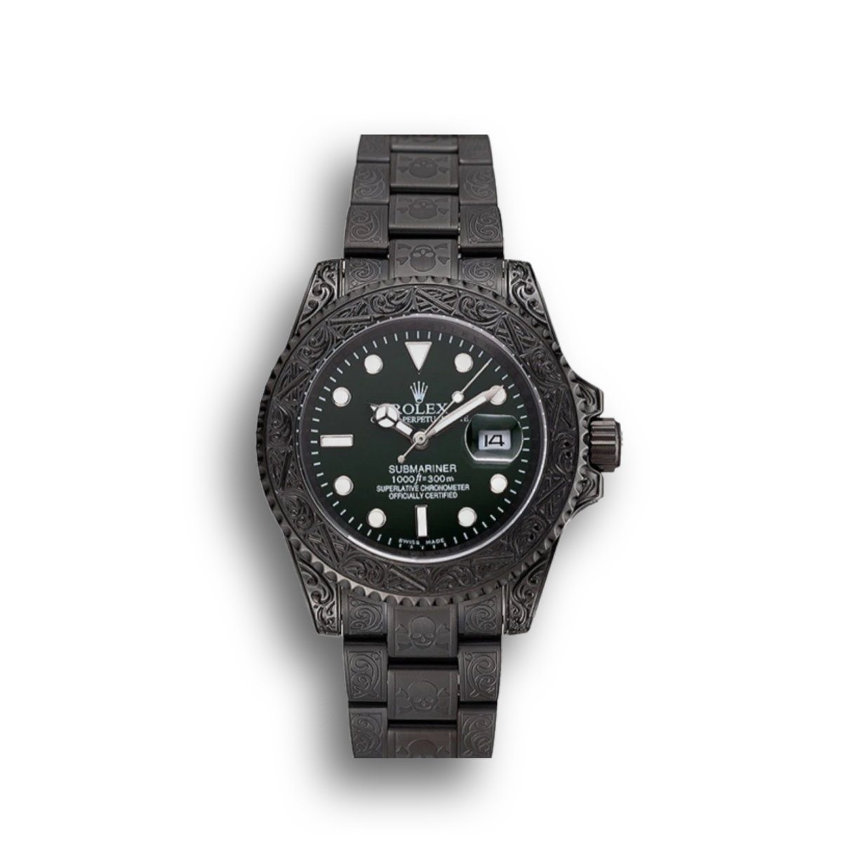 Diamond 1454076 1:1 replica green dial — front view