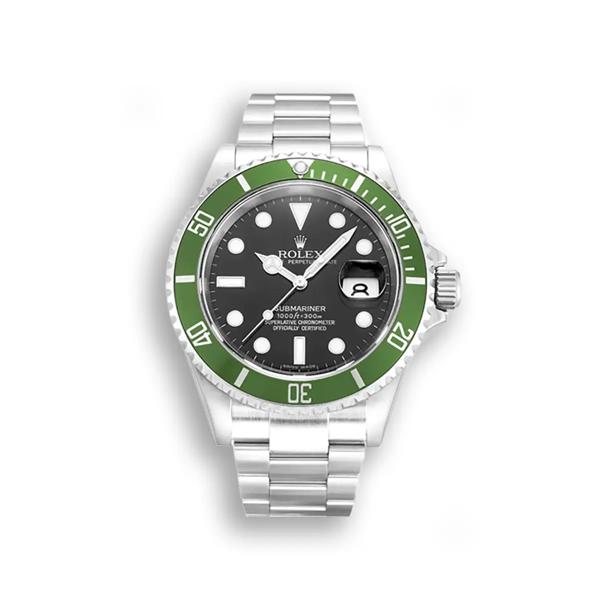 Rolex Submariner 16610LV 40mm Kermit Green Bezel