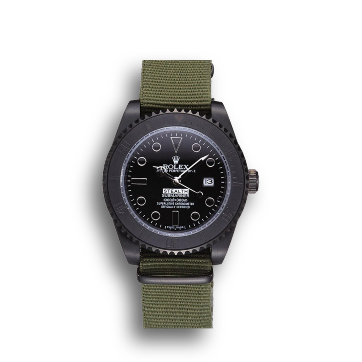 Rolex Submariner 621995 replica black dial — front view