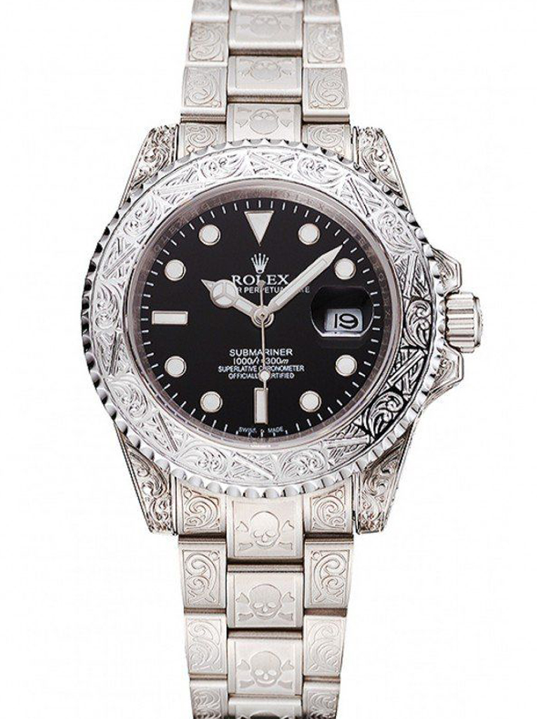 Rolex Submariner 1454093 1:1 replica black dial — front view