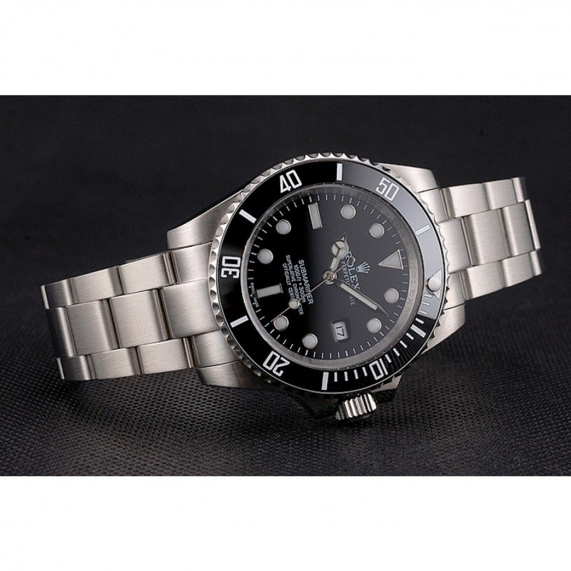 Rolex Submariner PR16233P clone black dial — caseback detail