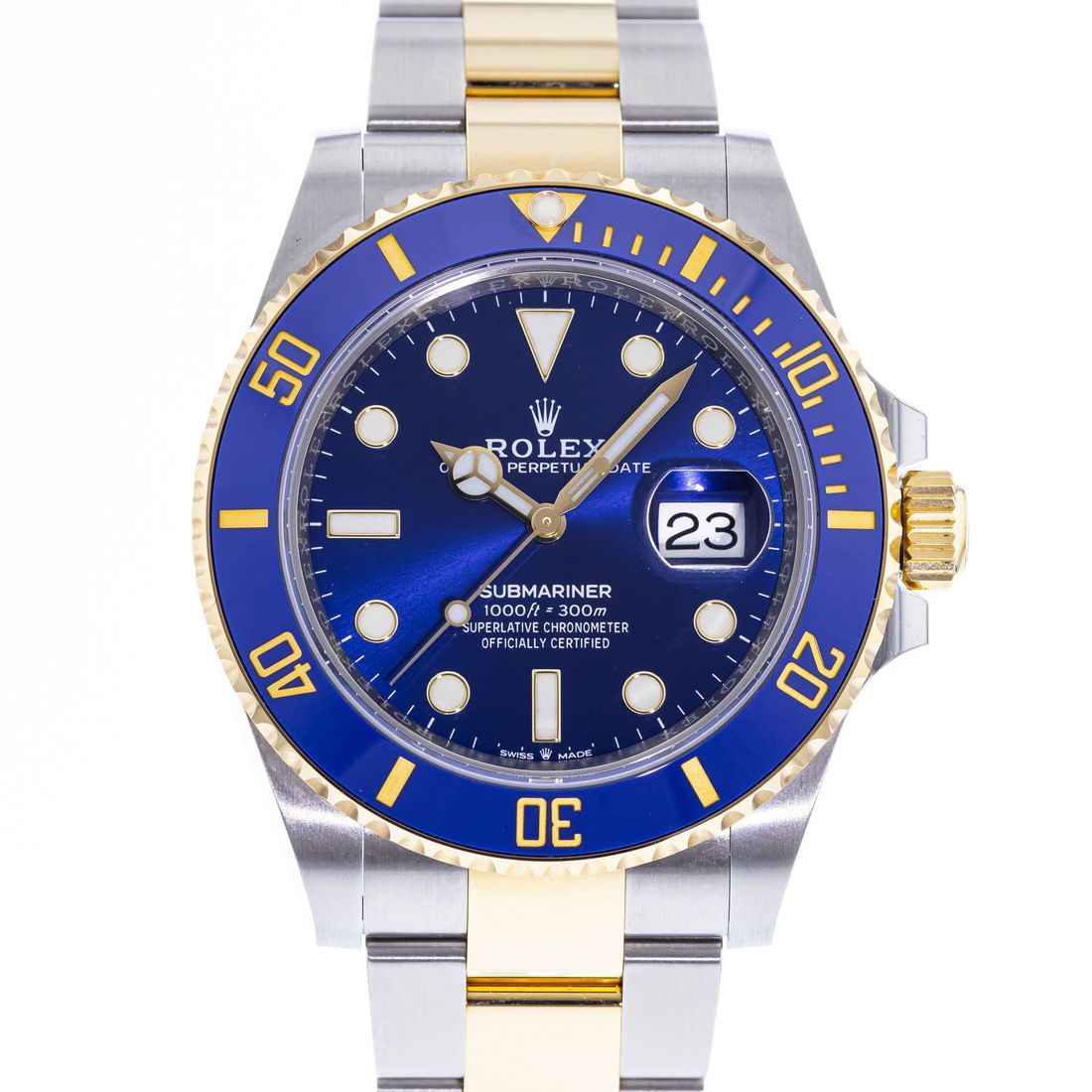 Rolex Submariner 126613LB Bluesy 1:1 replica 41mm — dial close-up