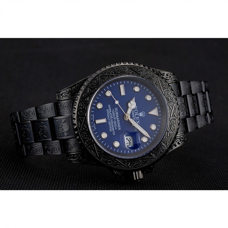 Submariner 1454084 replica blue dial — caseback detail
