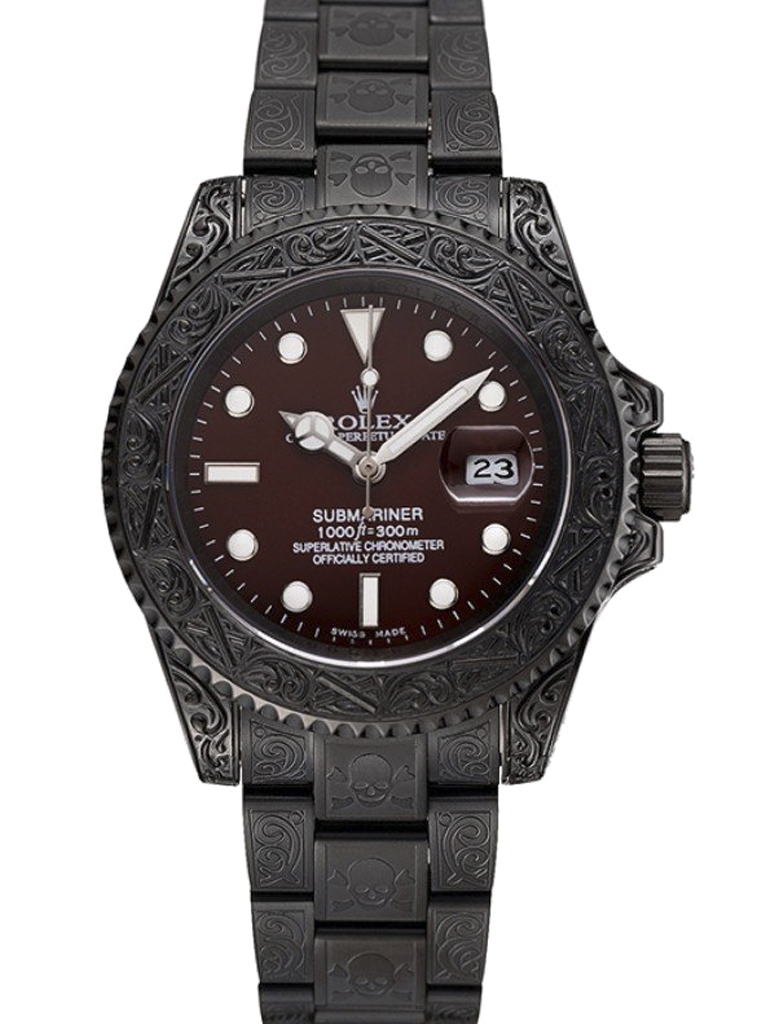Rolex Submariner 1454075 fake brown dial — front view