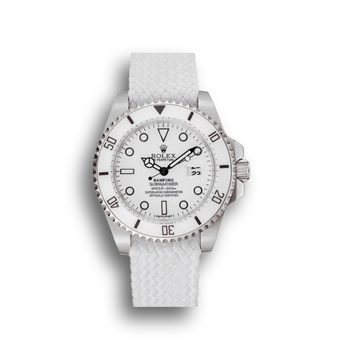 Rolex Submariner 1453867 replica white dial — front view