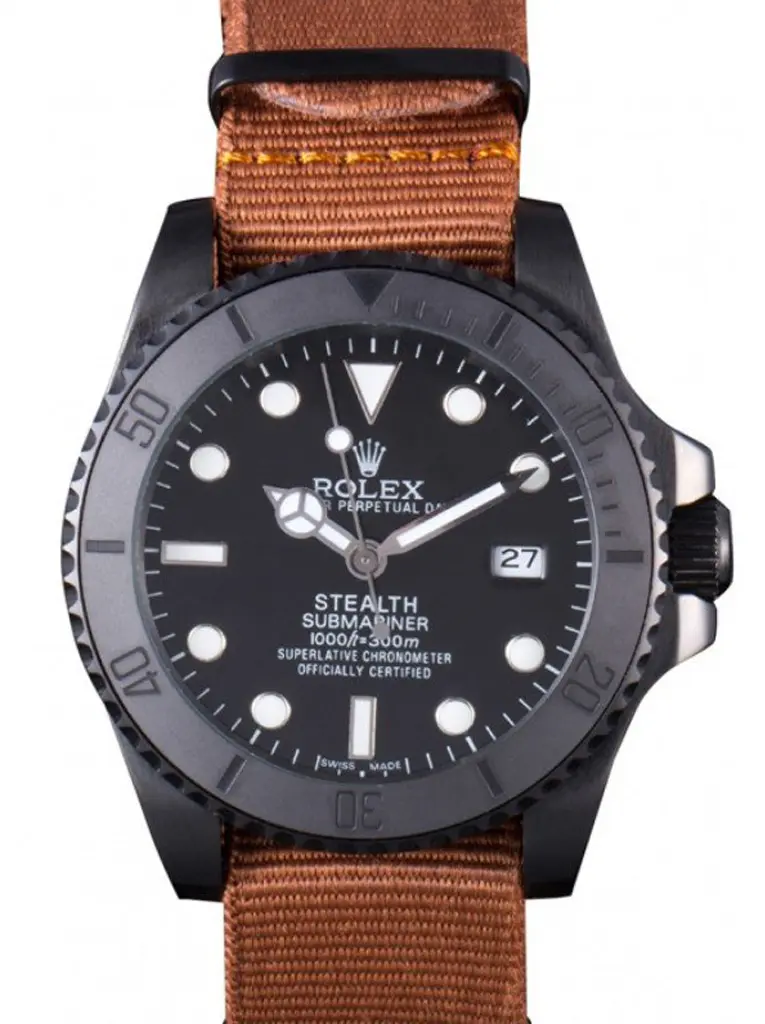 Rolex Submariner 621388 super clone replica black dial — front view