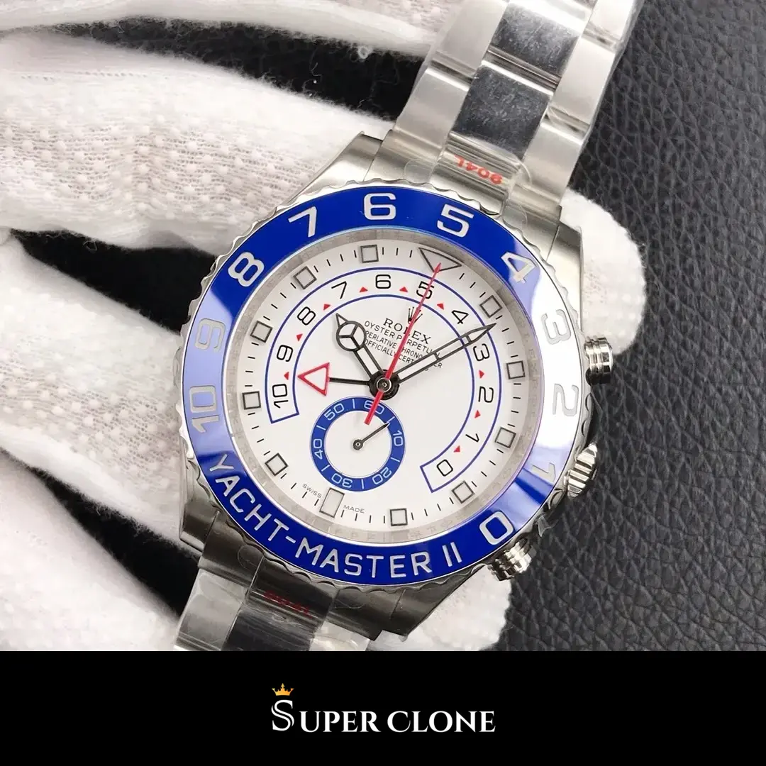 Yacht-Master 116680 rolex replica white dial — caseback detail