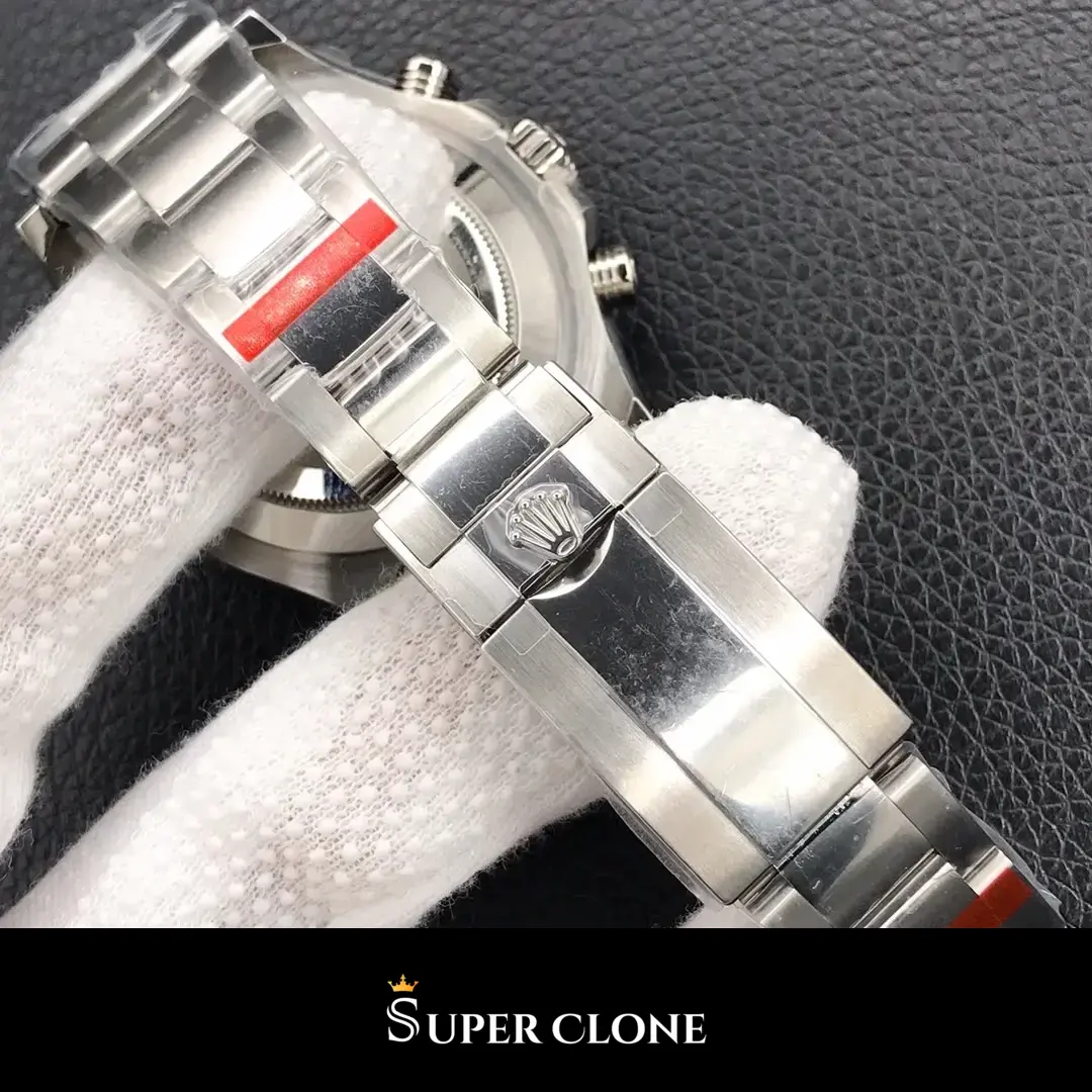 Rolex Yacht-Master 116680 miyota replica white dial — bezel macro