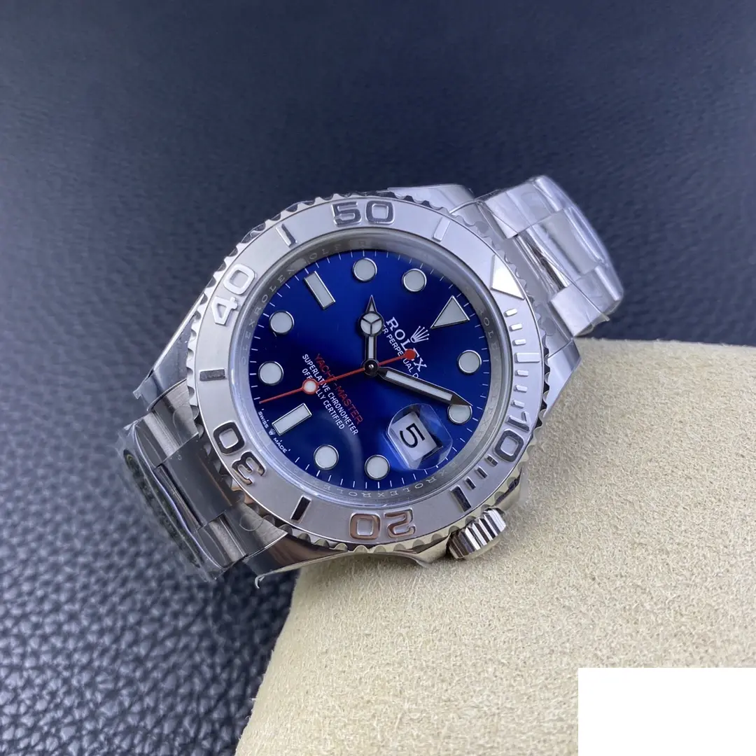 Yacht-Master 126622 rolex copy blue dial — bezel macro