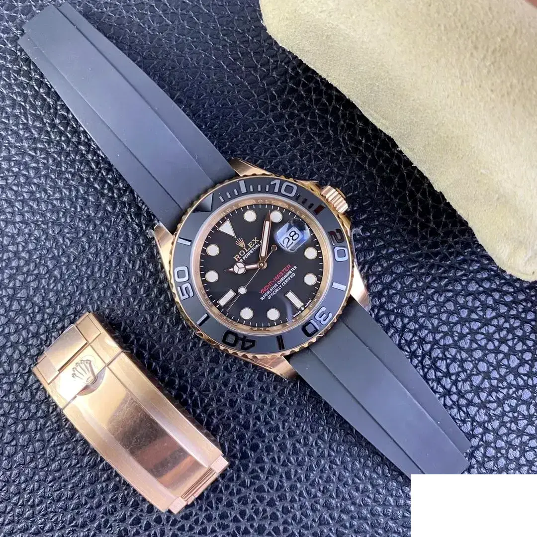 Yacht-Master 126655 japanese automatic replica 40mm — dial close-up