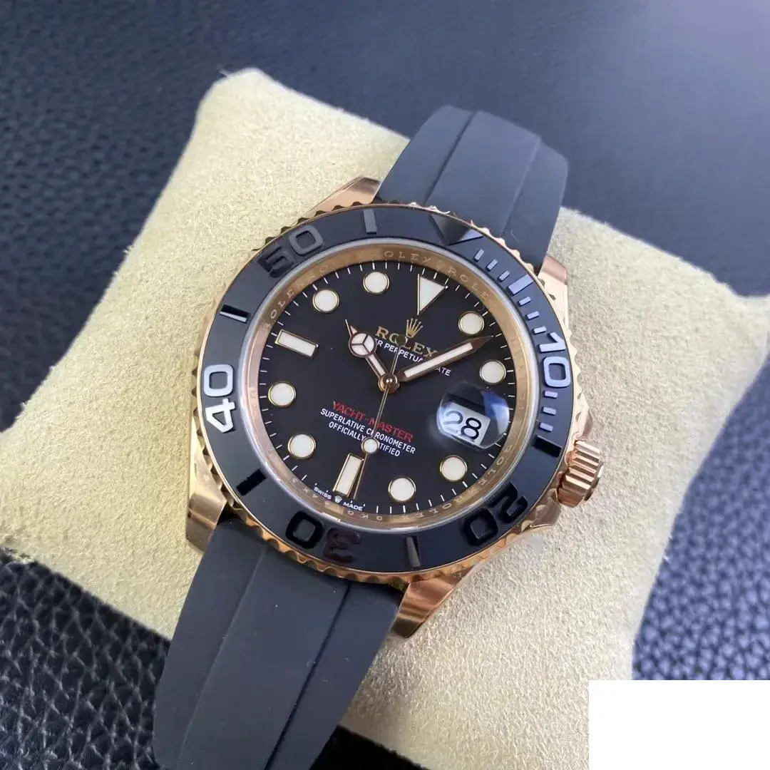 Yacht-Master 126655 japanese automatic replica 40mm — crown and case detail