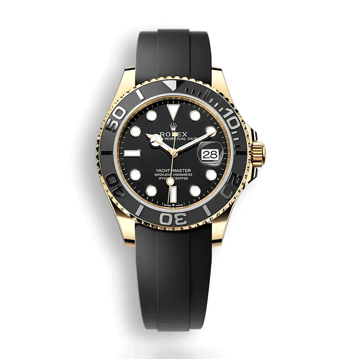 Rolex Yacht-Master 226658 miyota replica black dial — front view