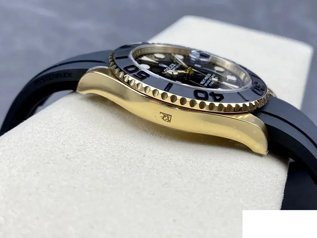 Rolex Yacht-Master 226658 miyota replica black dial — bezel macro