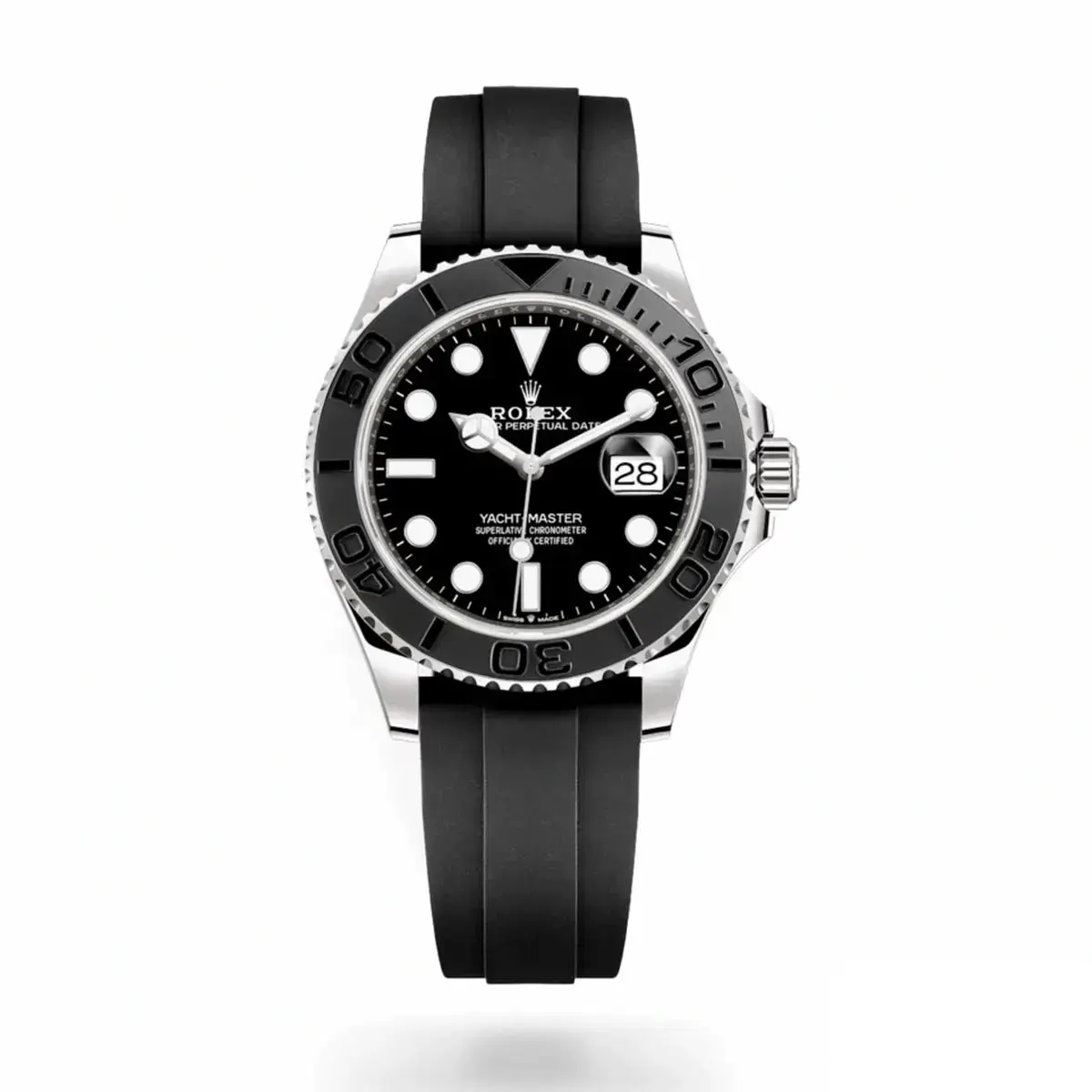 Yacht-Master 226659 japanese automatic replica black dial — front view