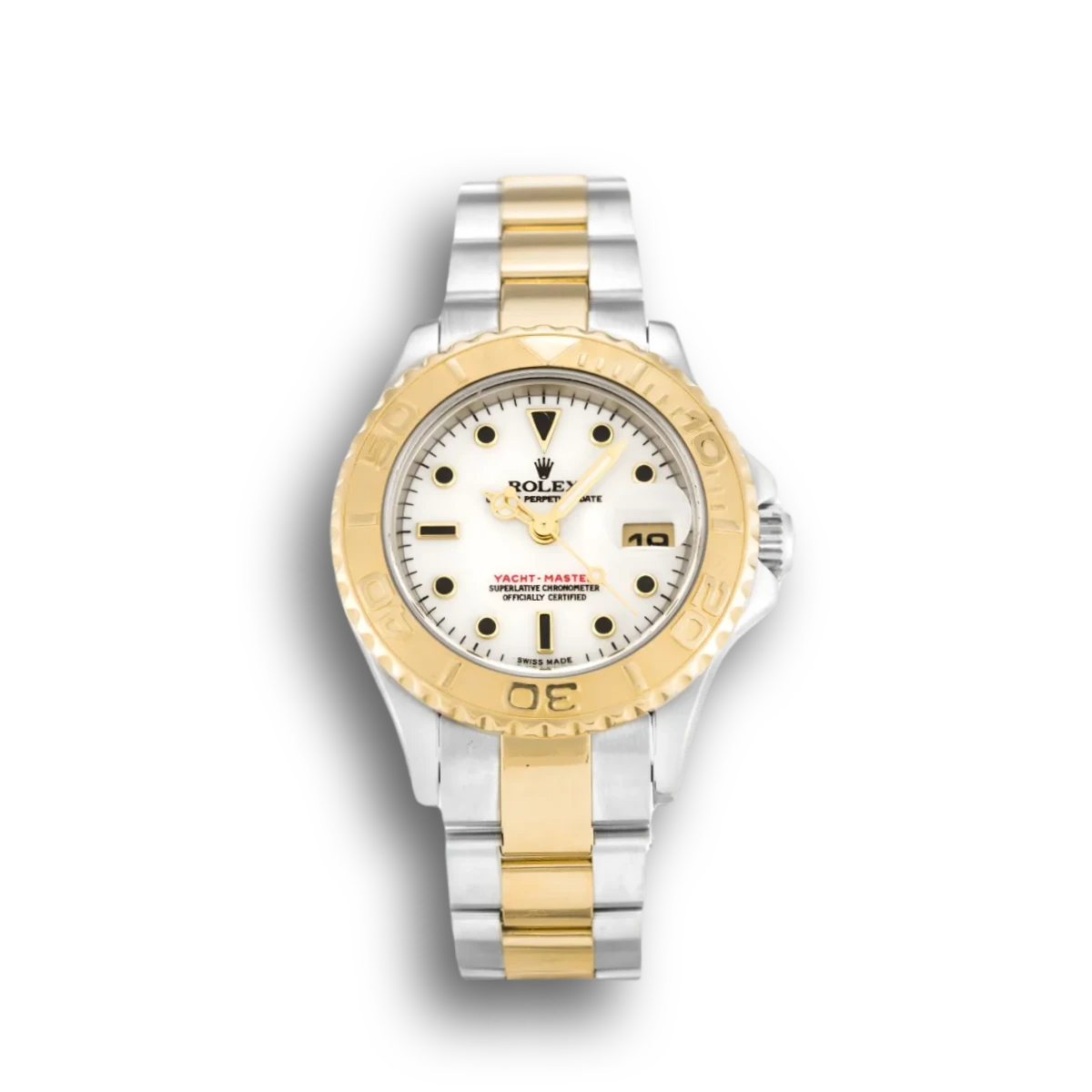Yacht-Master 169623 clone white dial — front view