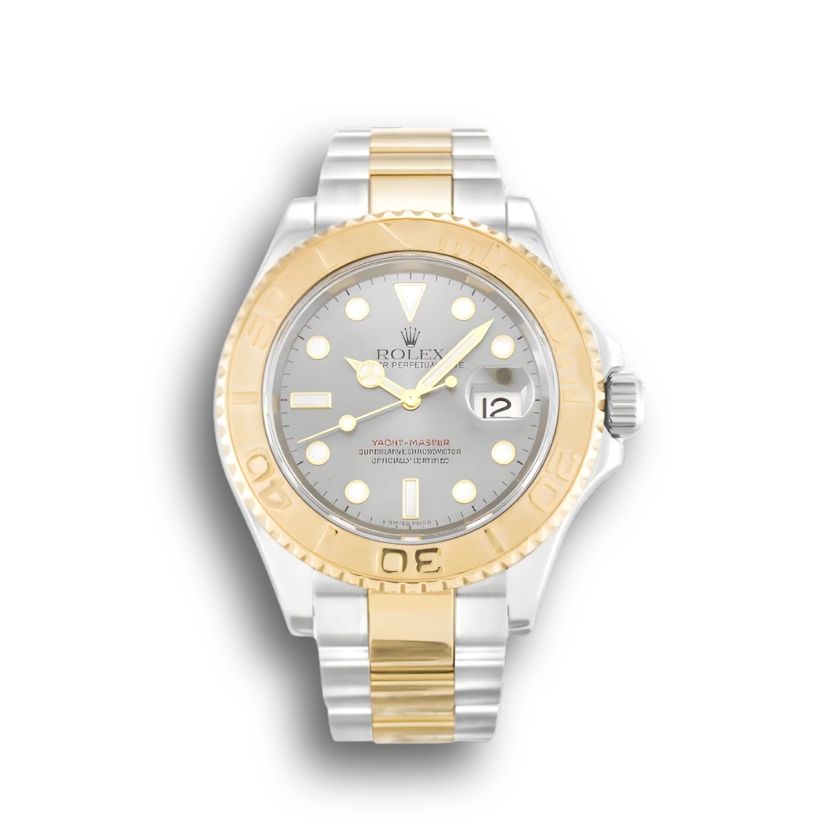 Rolex Yacht-Master 16623 replica silver dial — front view