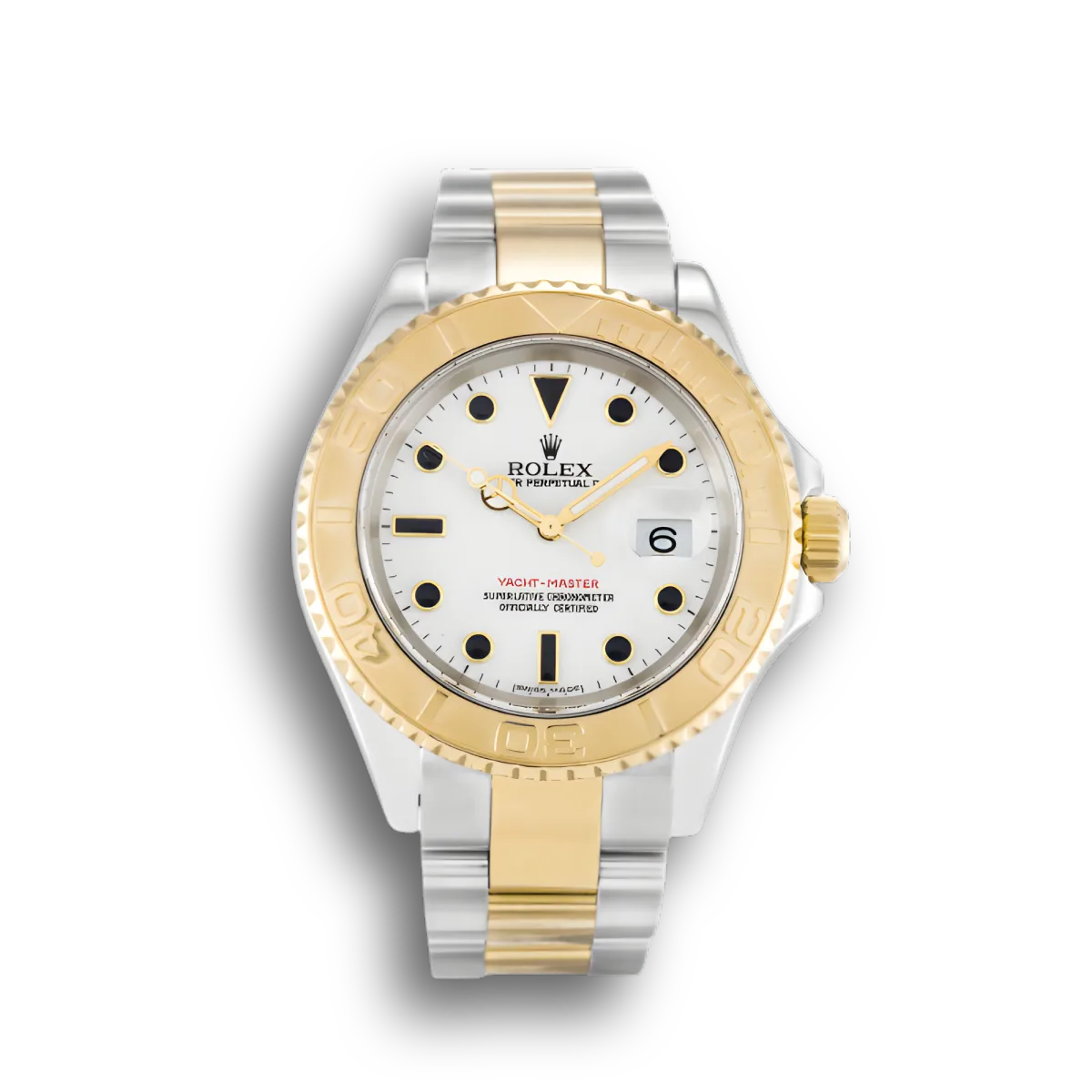 Rolex Yacht-Master 16623 copy white dial — front view