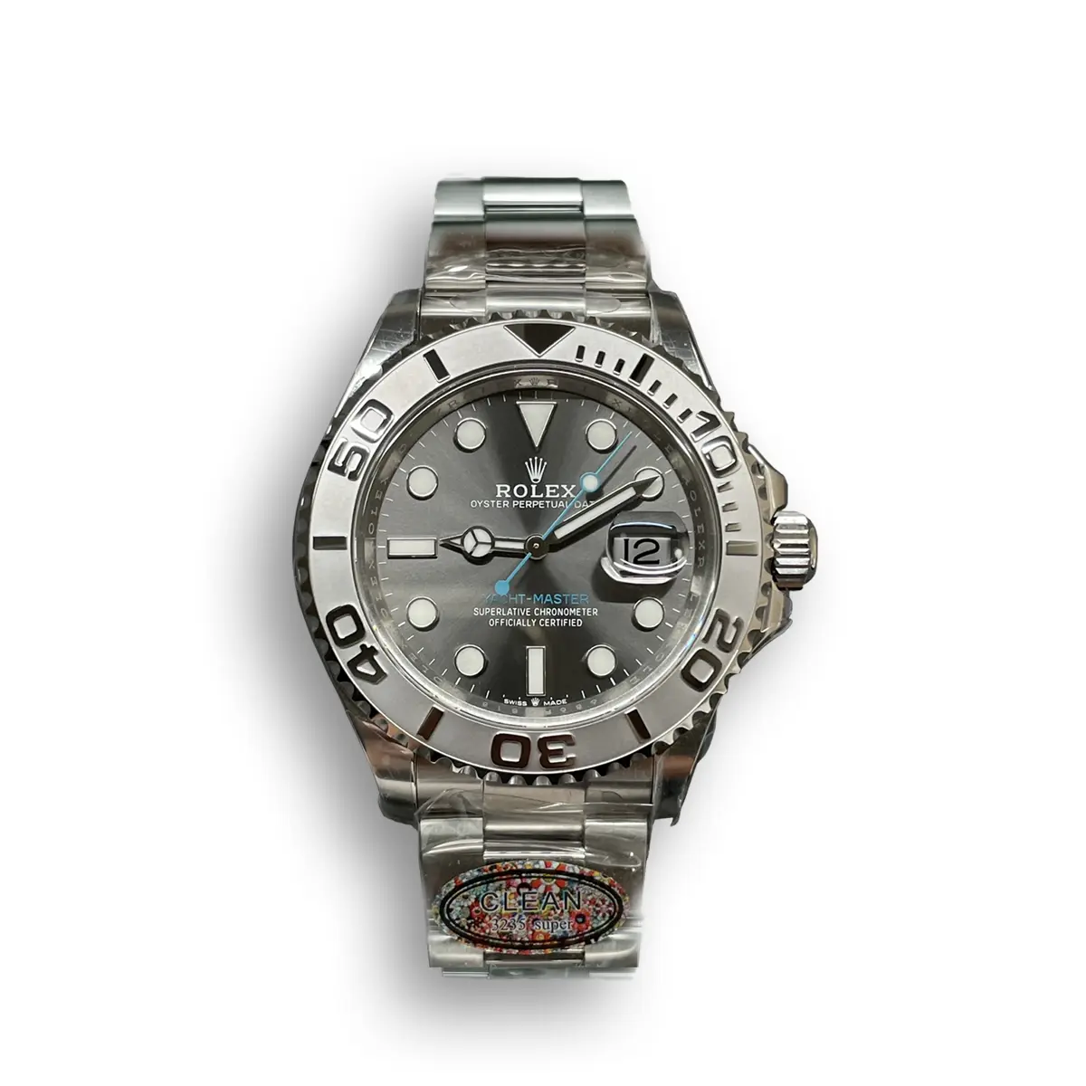 Rolex Yacht-Master SC016833 super clone replica rhodium dial — front view