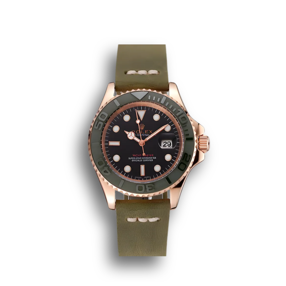 Yacht-Master 1453862 replica black dial — front view