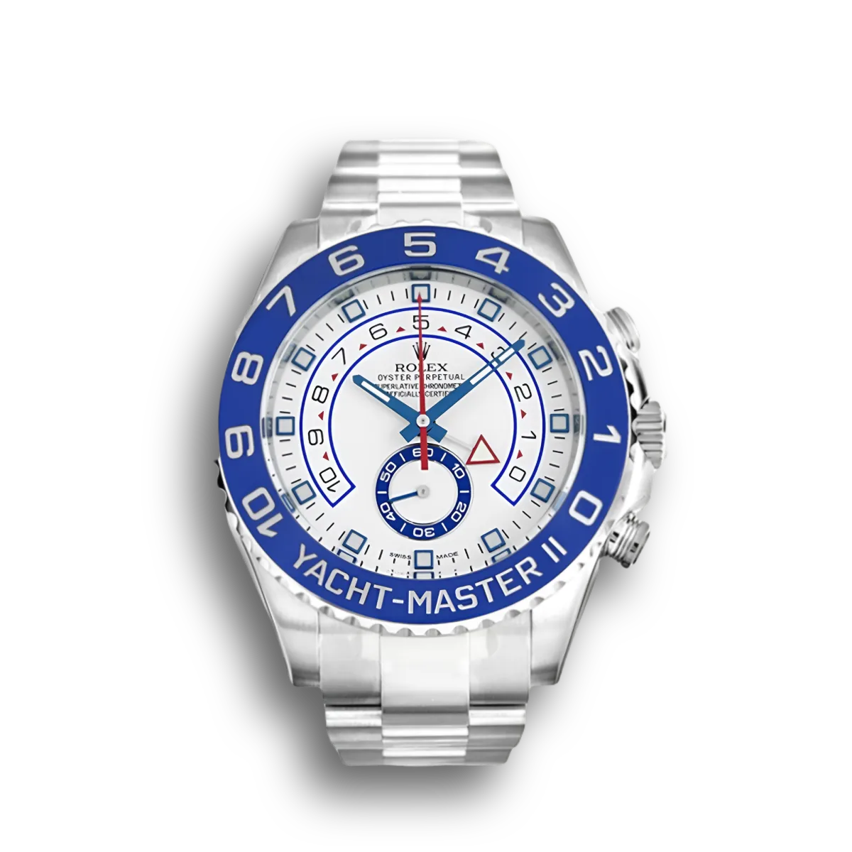 Rolex Yacht-Master 116680 replica white dial — front view