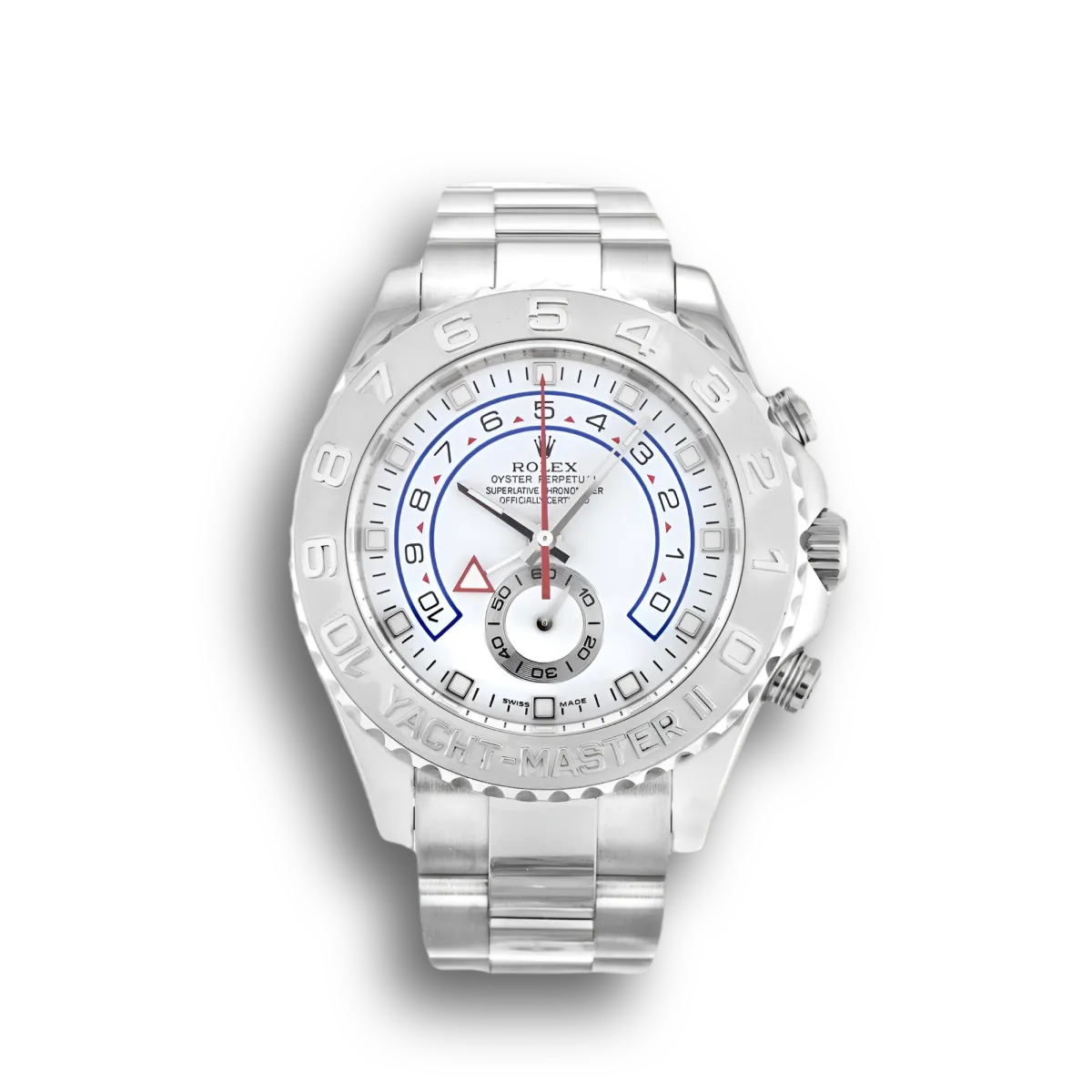 Yacht-Master 116689 super clone replica white dial — front view