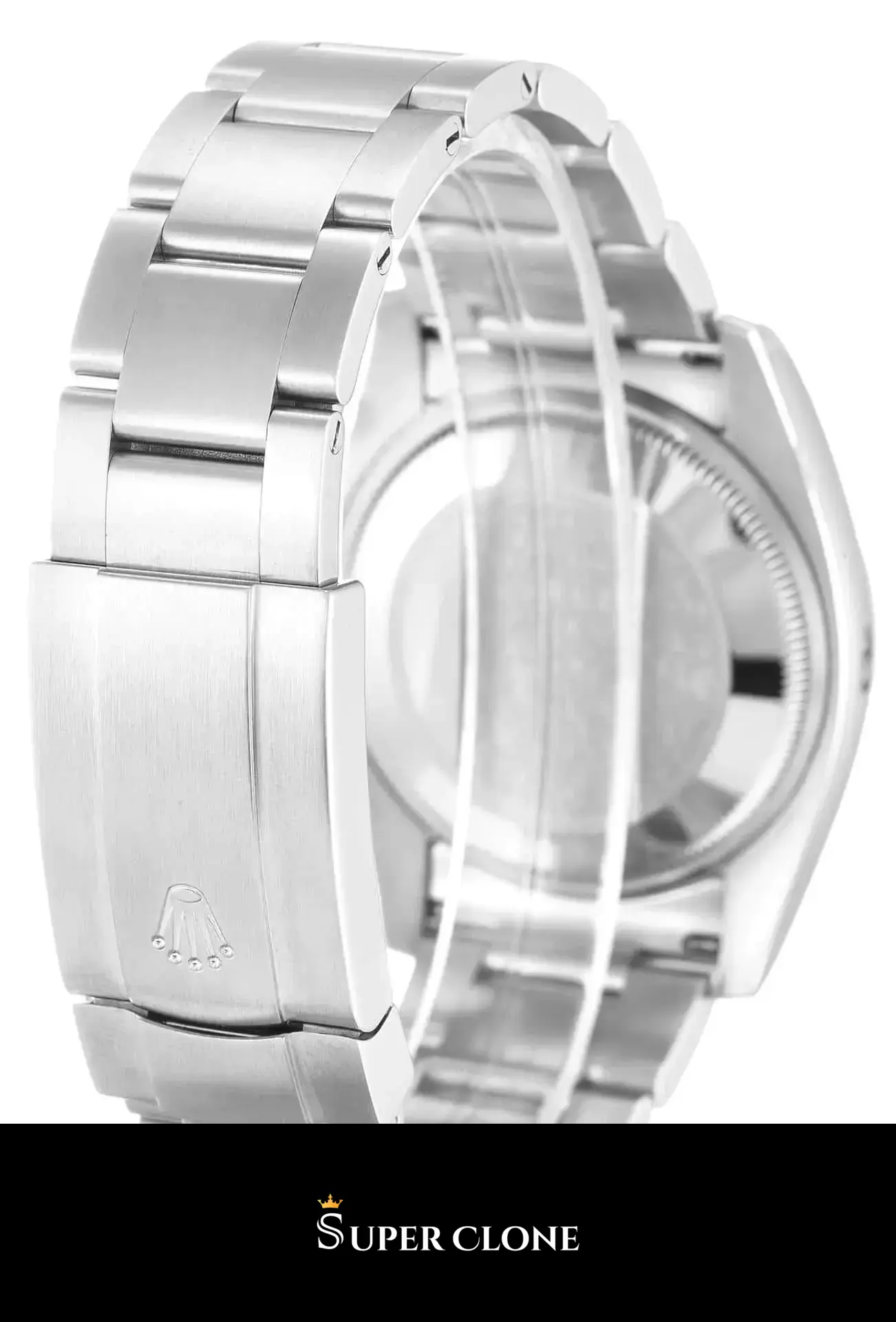 Air-King 114200 silver dial, caseback detail