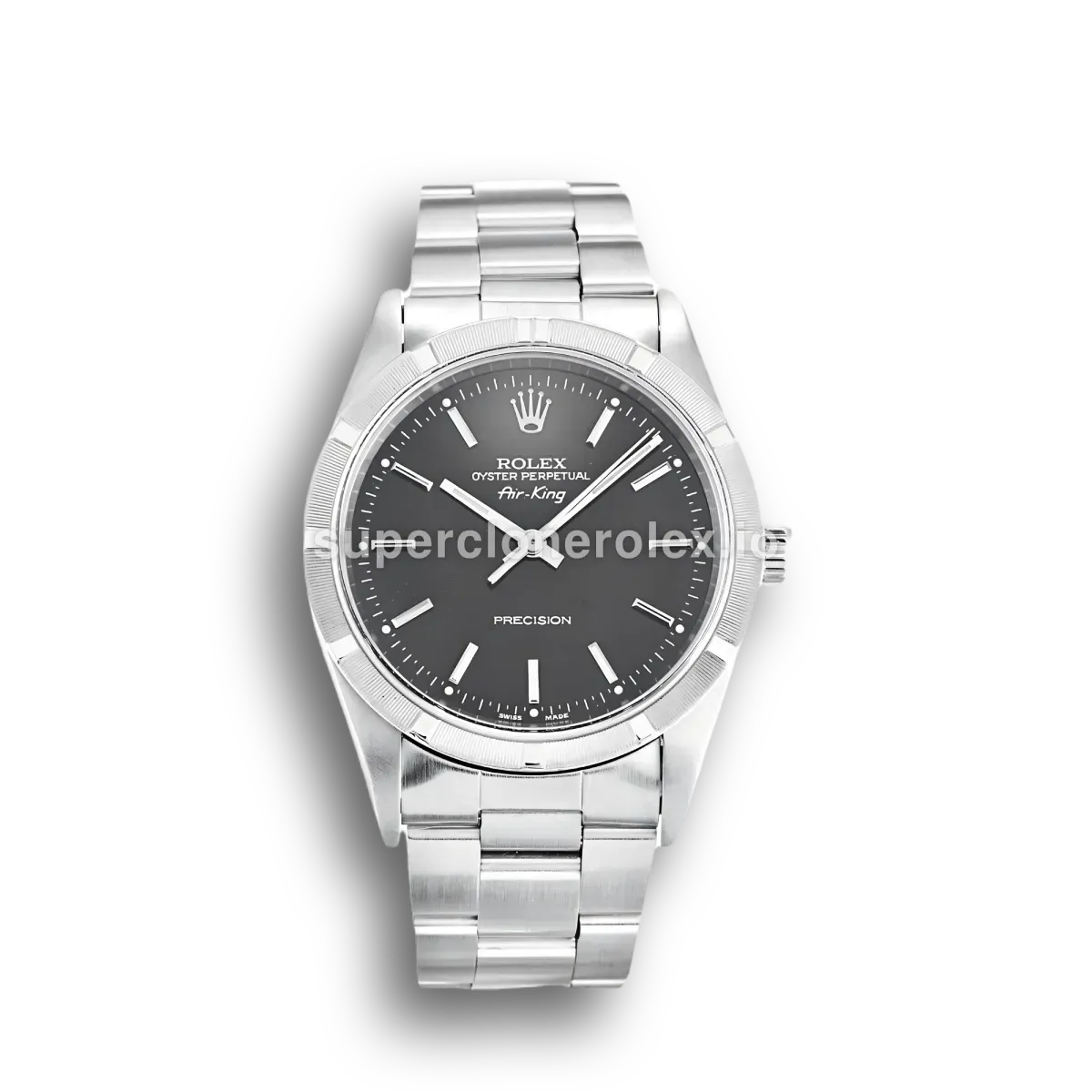 Rolex Air-King 14010 super clone black dial, front view