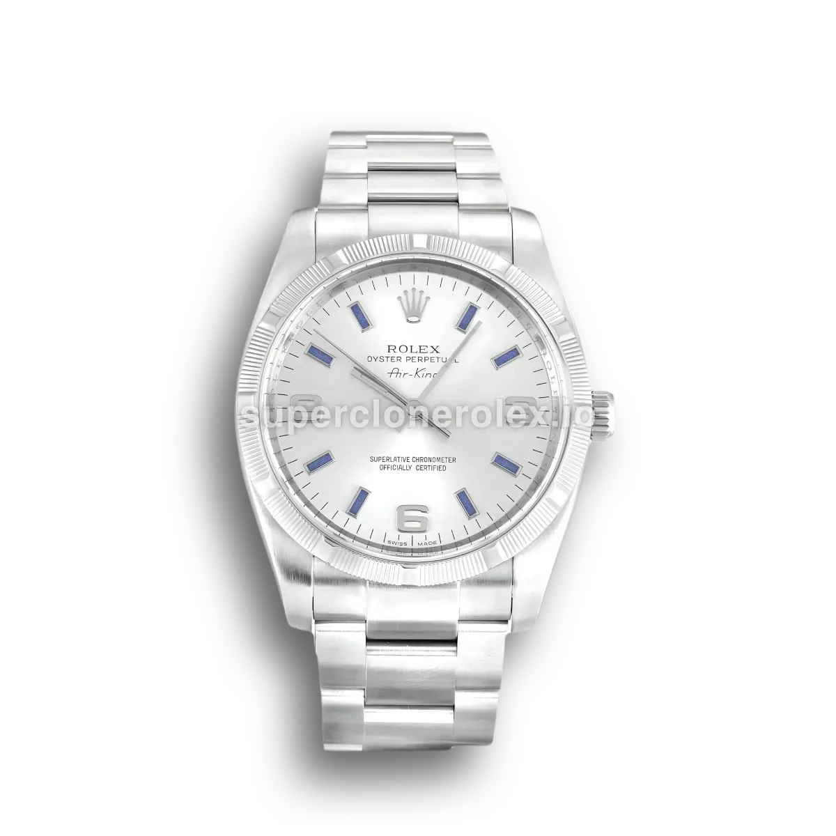 Air-King 114210 super clone silver dial, front view
