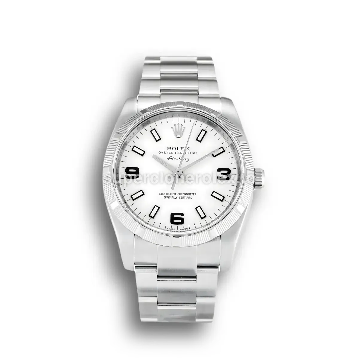 Rolex Air-King 34mm White Dial – Ref. 114210 replica watch